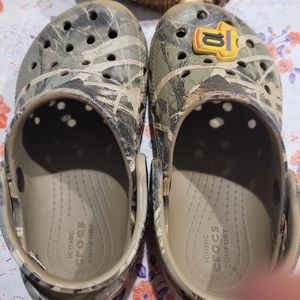 Camo CROCS, size 11